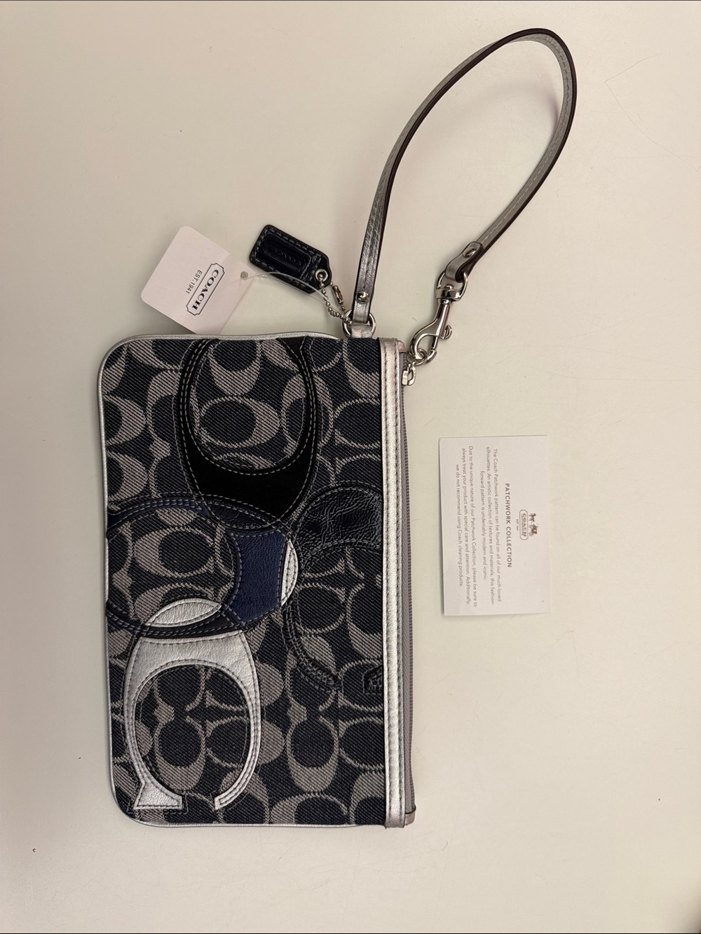Coach Denim Wristlet